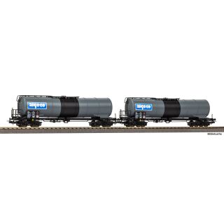 Piko H0 28316 - 2er Set Knick-Kesselwagen Algeco (SNCF)
