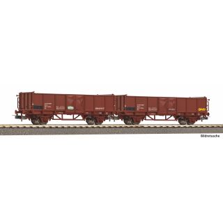 Piko H0 28327 - 2er Set Offener Güterwagen mit Graffiti (FS)