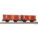 Piko H0 28328 - 2er Set Gedeckter Güterwagen (FS)