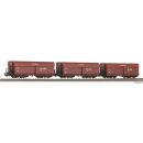Piko H0 28329 - 3er Set Selbstentladewagen Fad6770 BKK (DR)