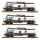 Piko Spur G 37863 - 3er Set Chemiekesselwagen (VTG)