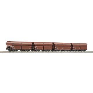 Roco H0 66037 - 4-teiliges Set Selbstentladewagen der DB, gebraucht, OVP, TOP