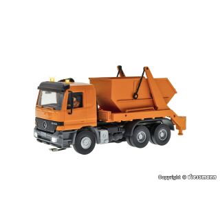 Viessmann 8040 - H0 MB ACTROS 3-achs Absetzkipper mit Rundum leuchten, kommunalorange