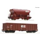 Roco H0 6600221 - 2-tlg. Set: Güterwagen (Einsteller)