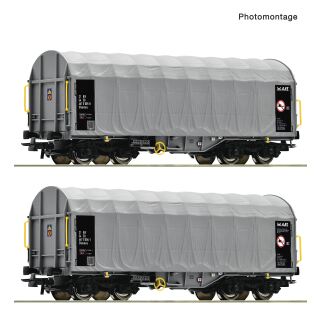 Roco H0 6600144 - 2-tlg. Set: Schiebeplanenwagen (CD)