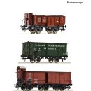 Roco H0 6600223 - 3-tlg. Set: Güterzug (K.Bay.Sts.B)