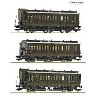 Roco H0 6200254 - 3-tlg. Set: Personenwagen (DRG)