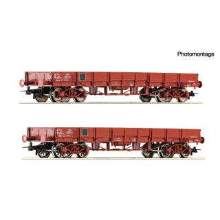 Roco H0 6600224 - 2-tlg. Set: Niederbordwagen (SNCF)