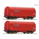 Roco H0 6600226 - 2-tlg. Set: Schiebeplanenwagen (NACCO)
