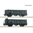 Roco H0 6600216 - 2-tlg. Set: Offene Güterwagen (PKP)