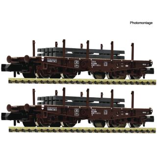 Fleischmann Spur N 6660135 - 2-tlg. Set: Schwerlast-Flachwagen (ÖBB)