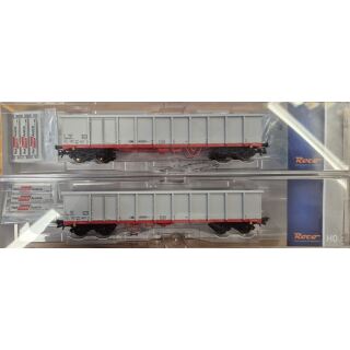 Roco 67041 2-teiliges Wagenset offene Güterwagen Eanos, ÖBB, H0, OVP, TOP