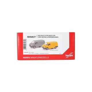 Herpa 012386-004 - MiKi Volkswagen (VW) T4 Kasten, grau/ginstergelb