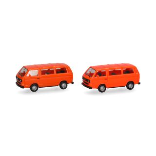 Herpa 013093-006 - MiKi VW T3 Bus rot/orange