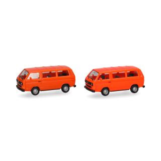Herpa 013093-006 - MiKi VW T3 Bus rot/orange