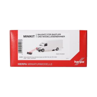 Herpa 014076 - MiKI MAN TGE/VW Crafter Paketverteilfahrzeug, weiß