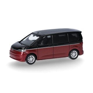 Herpa 430425-002 - VW Multivan Deep-Black/Fortanarot