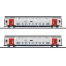 Märklin H0 43566 - Doppelstockwagen-Set (SNCB)