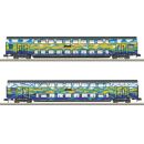 Minitrix Spur N 18298 - Doppelstockwagen-Set Touristik...