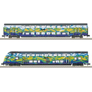 Minitrix Spur N 18299 - Doppelstockwagen-Set Touristik (DB AG)
