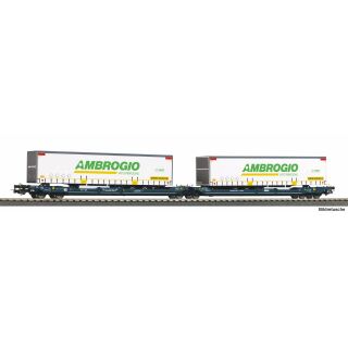 Piko H0 24635 - T3000e mit 2 Trailer Ambrogio (Wascosa)