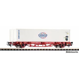 Piko H0 27749 - Containertragwagen Lgs Cosco Container 40`` mit Panda (DB AG)