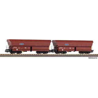 Piko H0 28339 - 2er Set Selbstentladewagen Schüttgutwagen Falns (RBH)