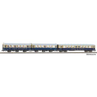 Piko Spur N 40630 - 3er Set Umbauwagen Schürzeneilzugwagen Weinstraße (DB)