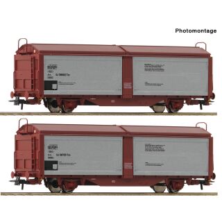 Roco H0 6600257 - 2-tlg. Set: Schiebedach-/Schiebewandwagen (SJ)