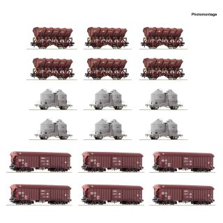 Roco H0 6600330 - Display: Rangierbahnhof/Schüttgut 18-tlg. Display (DB)