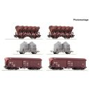 Roco H0 6600331 - Muldenkippwagen aus 6600329/6600330 (DB)