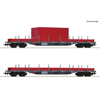 Roco H0 6600201 - 2-tlg. Set: Rungenwagen (DB-AG)