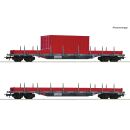 Roco H0 6600201 - 2-tlg. Set: Rungenwagen (DB-AG)