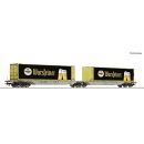 Roco H0 6600320 - Container-Doppeltragwagen (Einsteller)