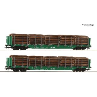 Roco H0 6600319 - 2-tlg. Set: Rungenwagen (OnRail)