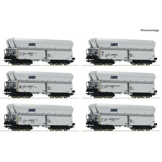 Roco H0 6600220 - 6-tlg. Set: Selbstentladewagen (GATX)