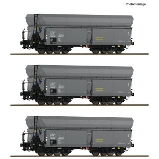 Roco H0 6600325 - 3-tlg. Set: Selbstentladewagen (CSD)