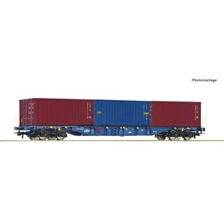 Roco H0 6600145 - Containertragwagen (CD Cargo)