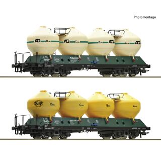 Roco H0 6600236 - 2-tlg. Set: Silowagen (CSD)