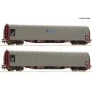 Roco H0 6600159 - 2-tlg. Set: Schiebeplanenwagen (CD Cargo)