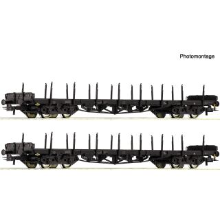 Roco H0 6600142 - 2-tlg. Set: Rungenwagen (DB)