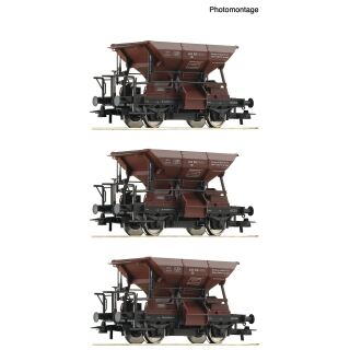 Roco H0 6600269 - 3-tlg. Set: Talbot-Schotterwagen (DB)