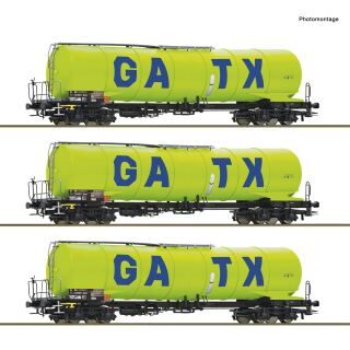Roco H0 6600277 - 3-tlg. Set: Kesselwagen (GATX)