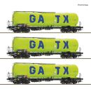 Roco H0 6600277 - 3-tlg. Set: Kesselwagen (GATX)