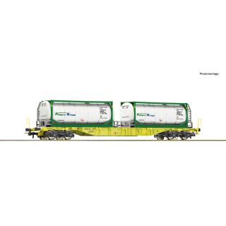 Roco H0 6600279 - Containertragwagen (GATX)