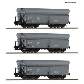 Roco H0 6600324 - 3-tlg. Set: Selbstentladewagen (PKP)