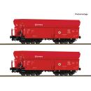 Roco H0 6600326 - 2-tlg. Set: Selbstentladewagen...