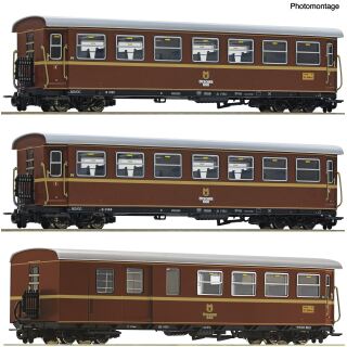 Roco H0e 6240006 - 3-tlg. Set: Personenzug Ötscherbär (NÖVOG)