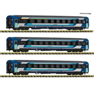 Fleischmann Spur N 6260104 - 3-tlg. Set: Eurofima-Schnellzugwagen (MAV-Start)