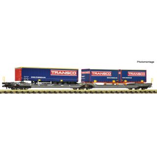 Fleischmann Spur N 6660151 - Doppeltaschen-Gelenkwagen T3000e (Einsteller)